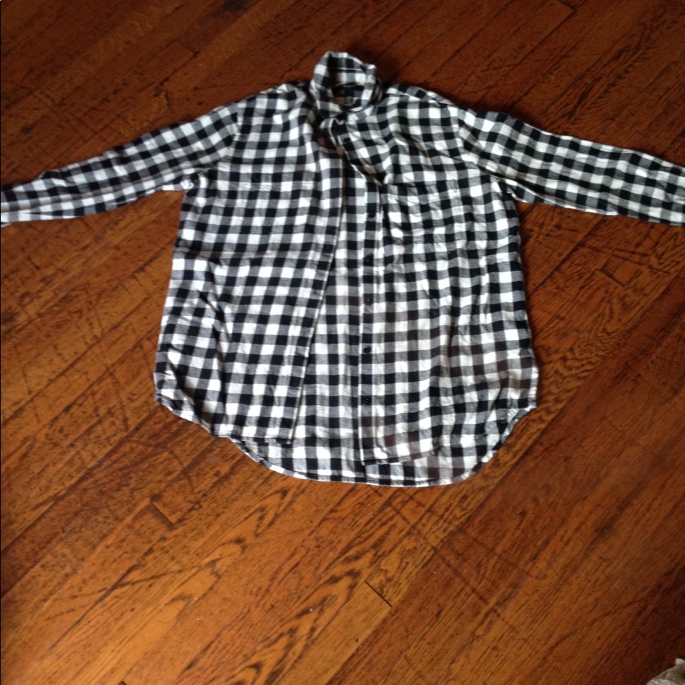 Madewell buffalo check flannel shirt