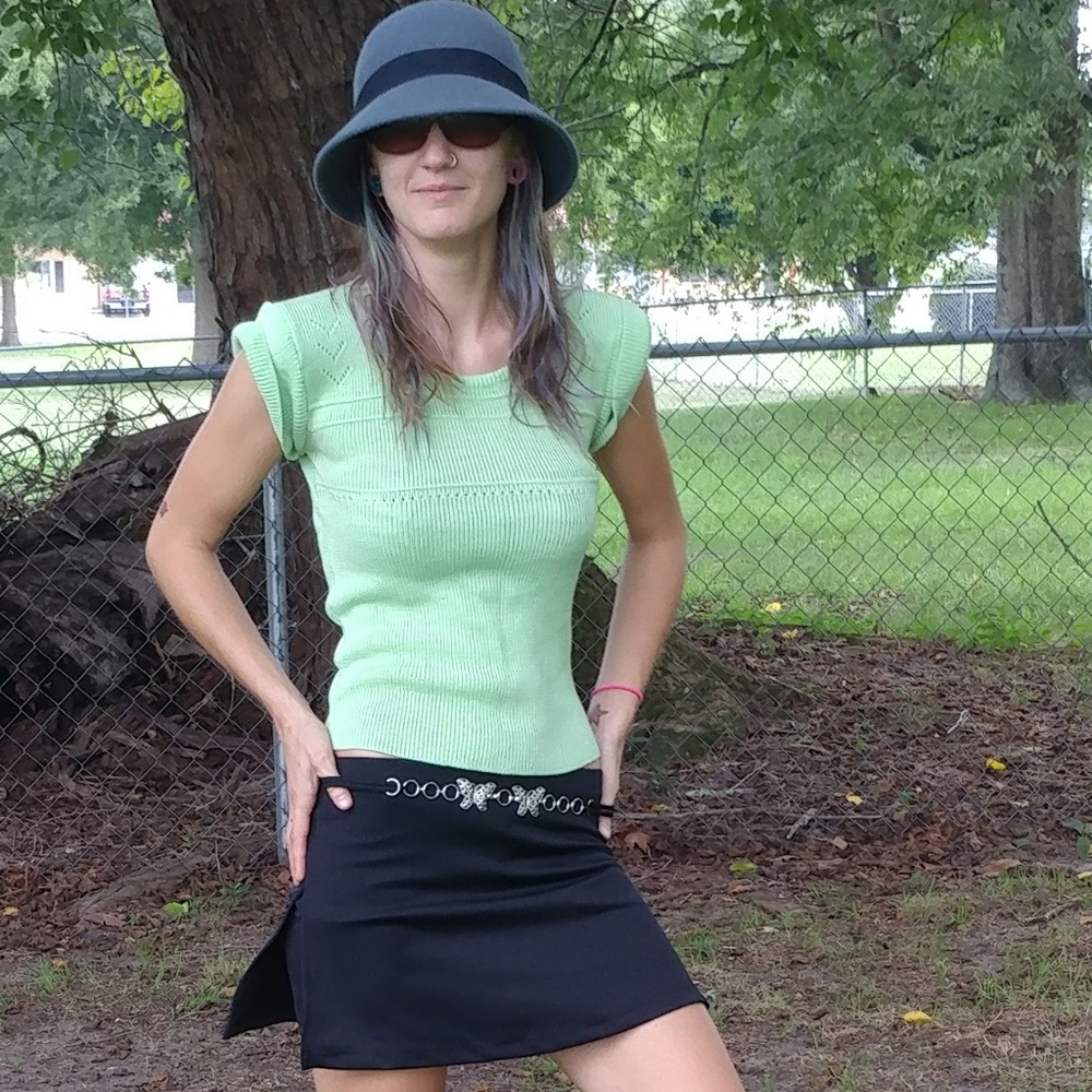 Black skort (skirt with built in shorts)