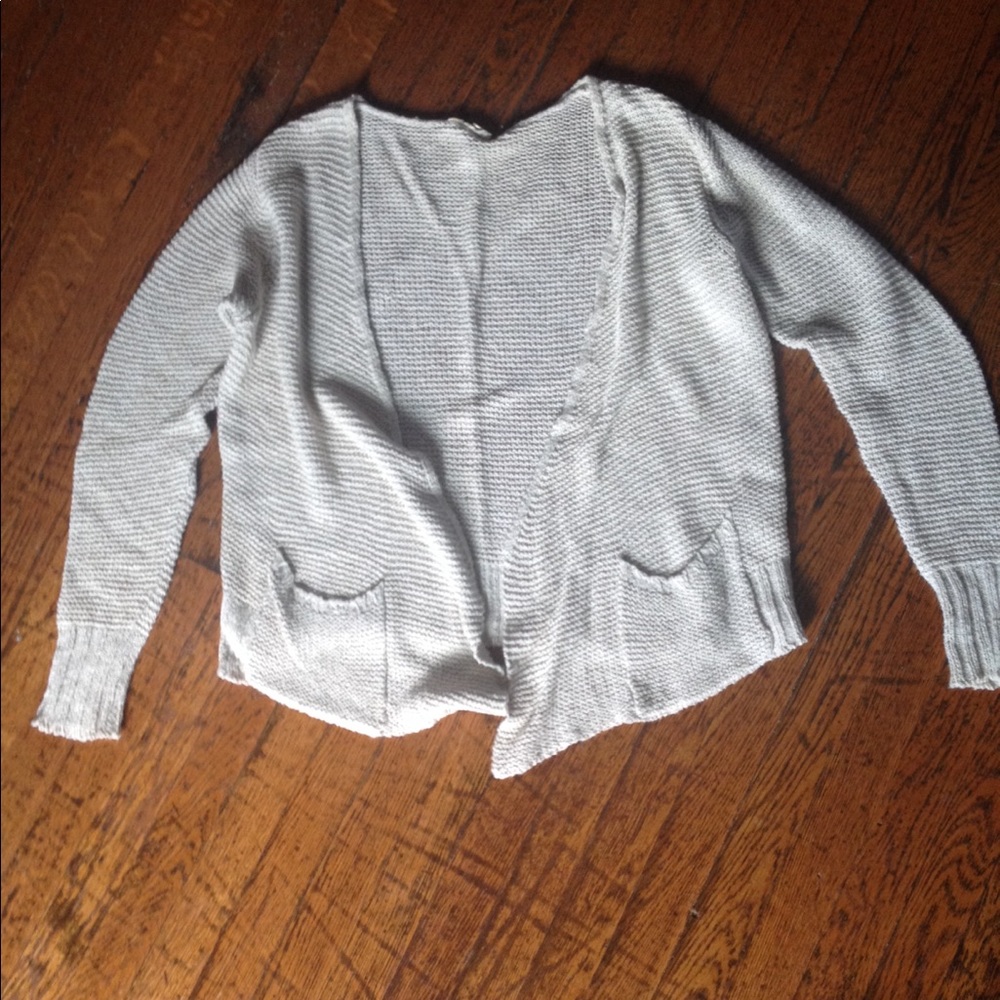 Eileen Fisher linen/cotton cardigan sweater