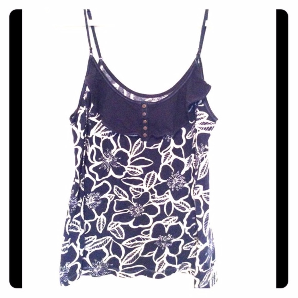 floral spaghetti strap top