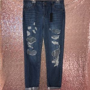 Distressed Forever 21 Boyfriend Jeans