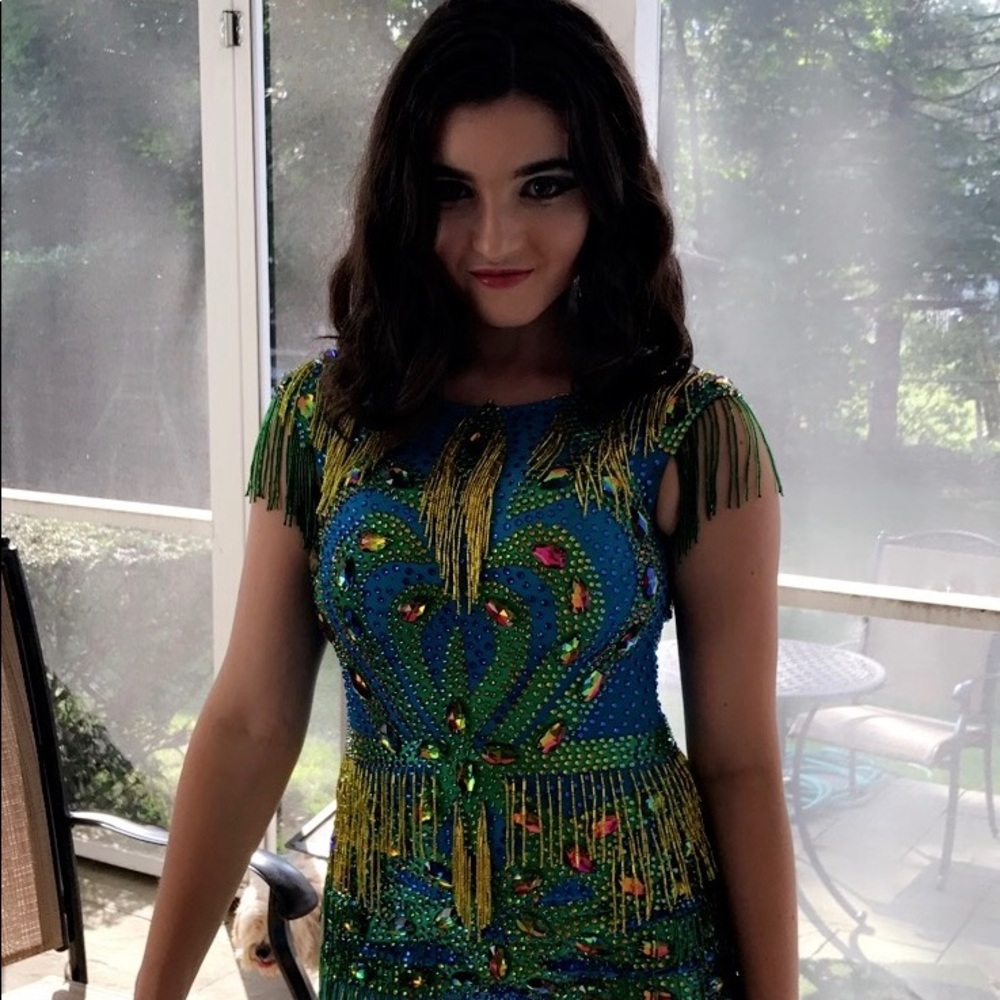 Beautiful Mitrokhina Fully Stoned Ballroom Dress - Picture 3 of 4