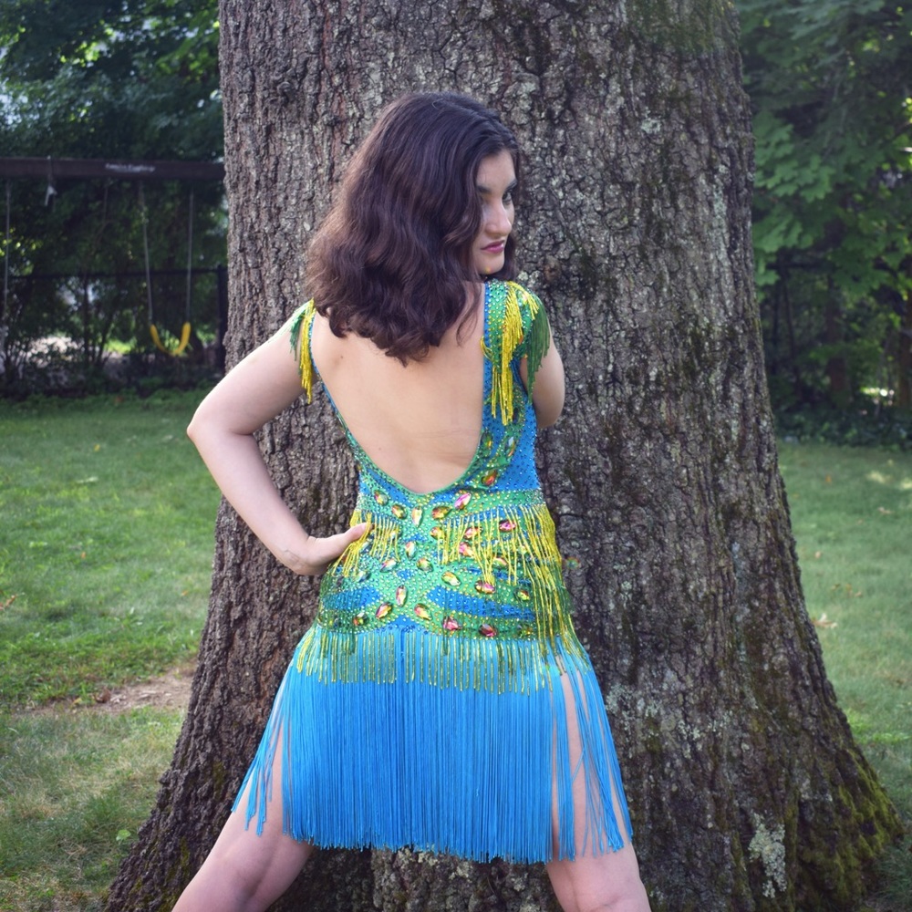 Beautiful Mitrokhina Fully Stoned Ballroom Dress - Picture 2 of 4