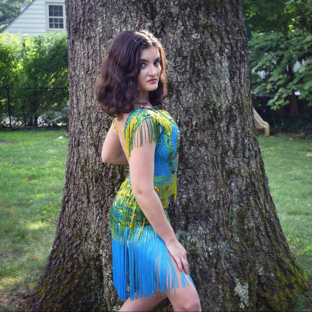 Beautiful Mitrokhina Fully Stoned Ballroom Dress - Picture 4 of 4