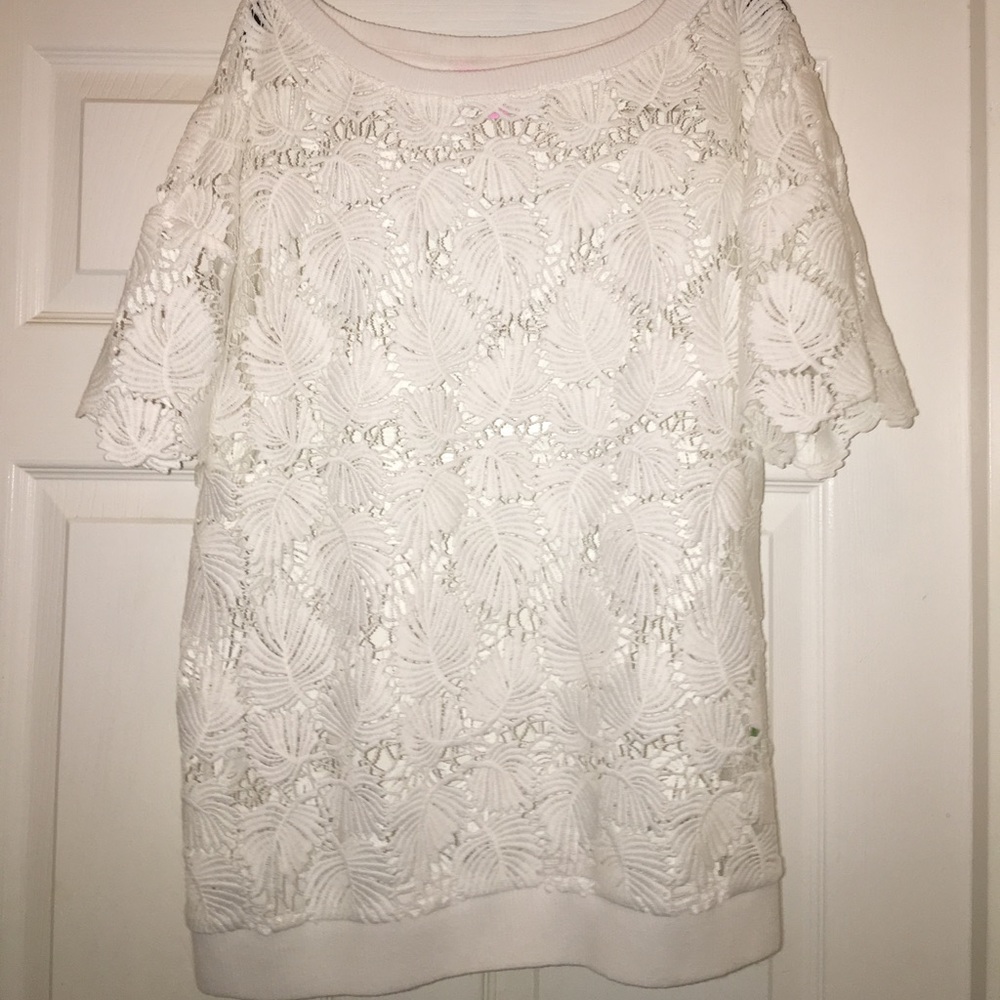 Lilly Pulitzer Kay Popover, white size small
