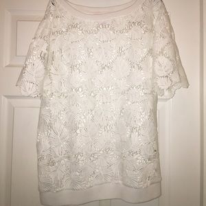 Lilly Pulitzer Kay Popover, white size small