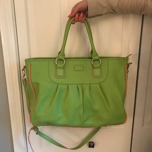 Green Laptop/Book bag in excellent condition