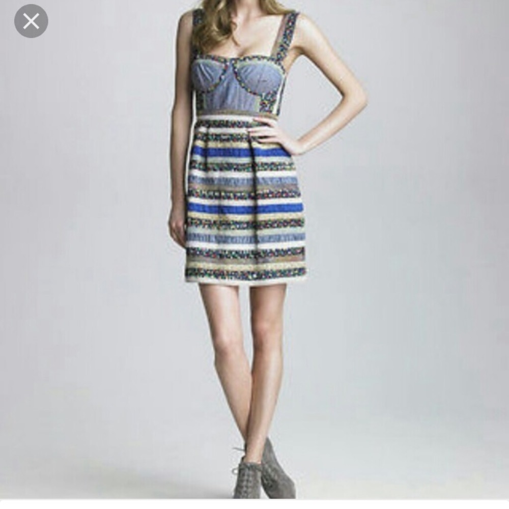 Free People patchwork dress size 2
