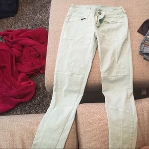 Light blue American eagle cargo pants.