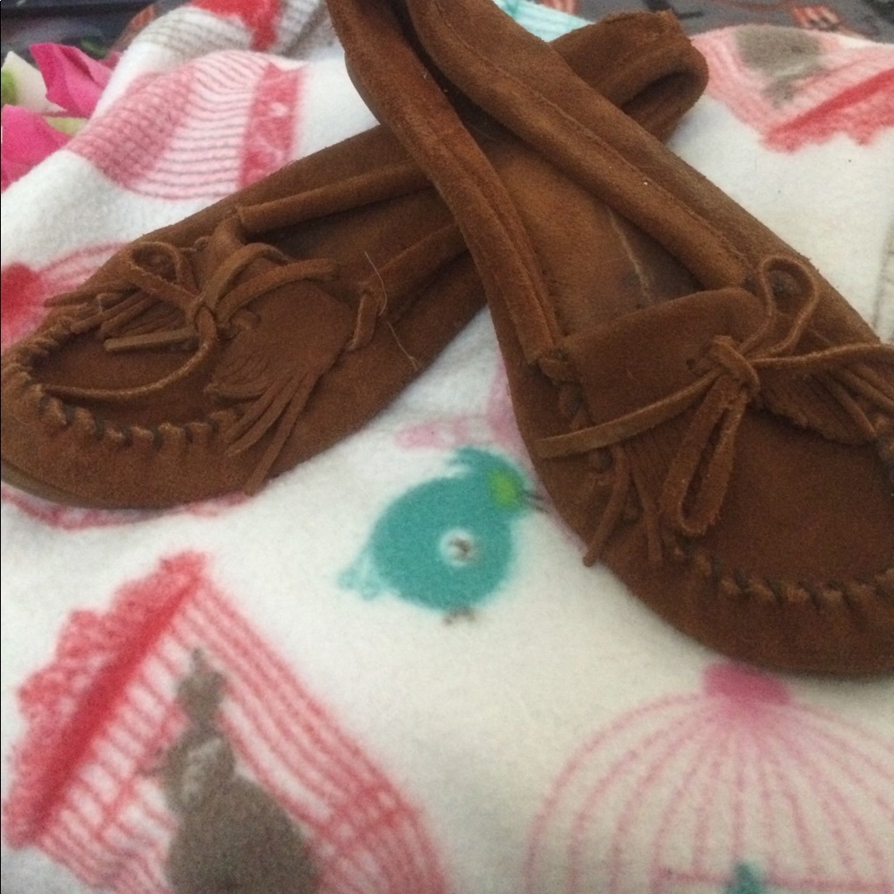 Minnetonka unlined moccasins