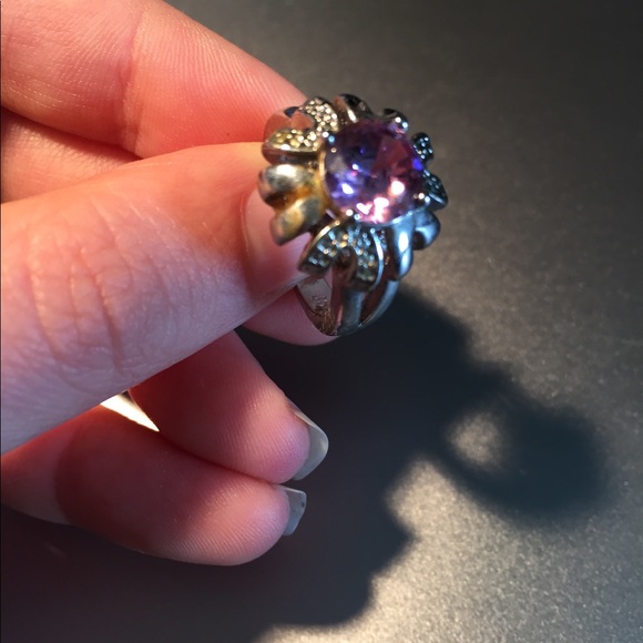 Pink Flower Ring (size 6) - Picture 2 of 3