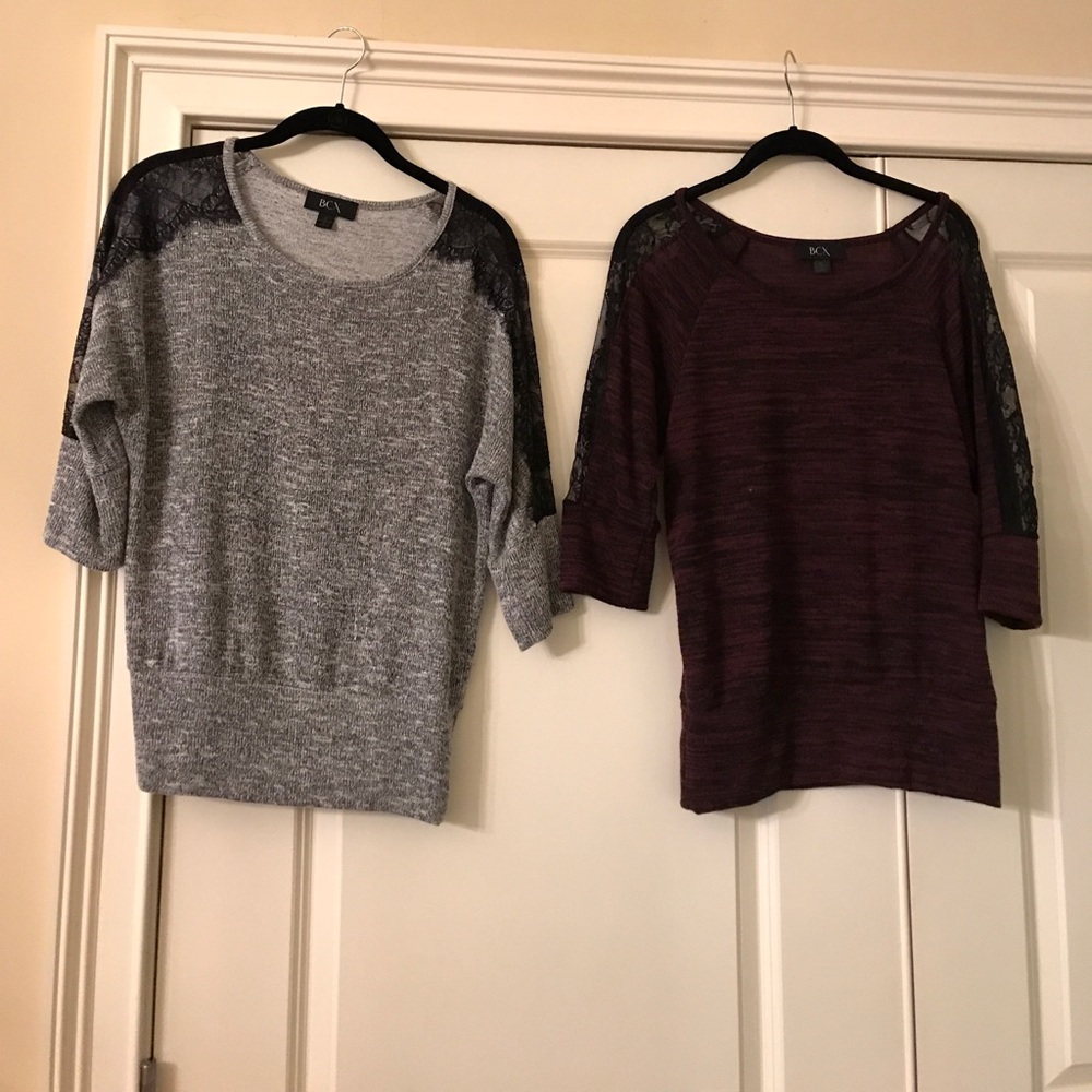 3/4 Lace Sleeve Tops.