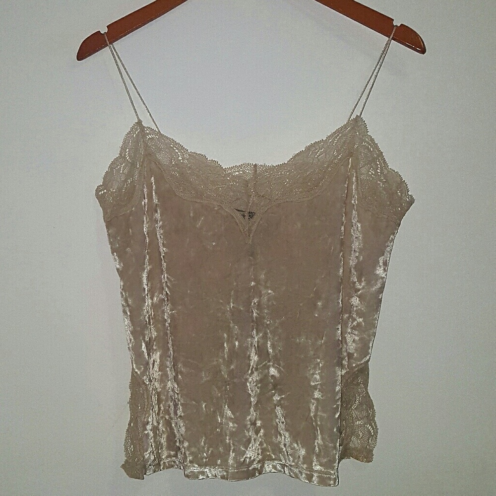 Never worn! Beautiful Crushed Velvet Cami