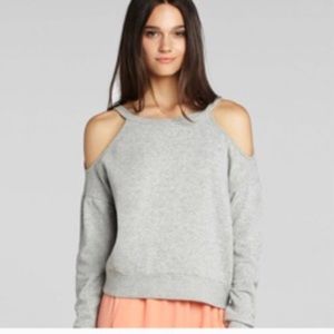 BCBGeneration cold shoulder NWT grey sweatshirt