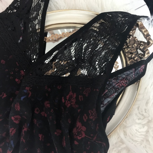 Ecote Tank Dress w Double Layer & Lace Detail - Picture 4 of 7