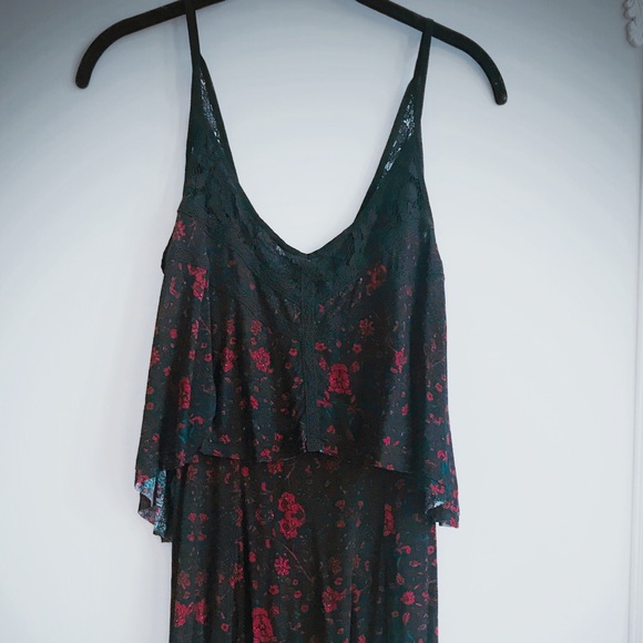 Ecote Tank Dress w Double Layer & Lace Detail - Picture 5 of 7