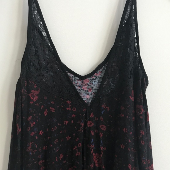 Ecote Tank Dress w Double Layer & Lace Detail - Picture 6 of 7