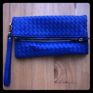 Cobalt blue fold over clutch 👛Make an offer!