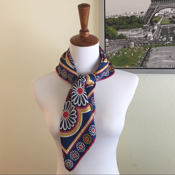 Accessories - Square Floral Scarf