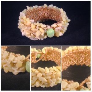 Bracelet - Jade Lt olive