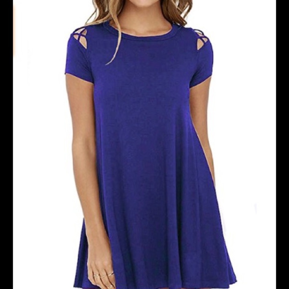 🎁SALE🎁Cold shoulder swing dress