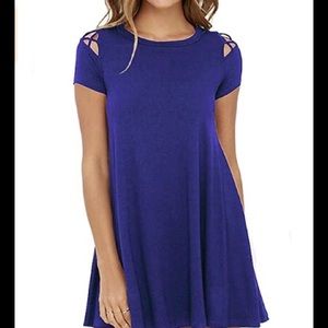 🎁SALE🎁Cold shoulder swing dress