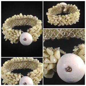 Bracelet - Jade lt olive