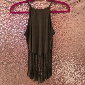 Forever 21 Fringe Crop Top