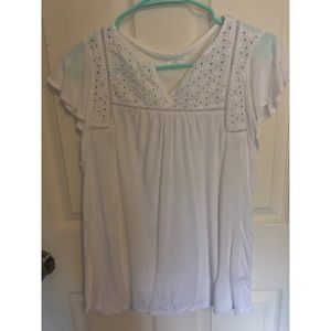 Merona White Top ~NWOT~