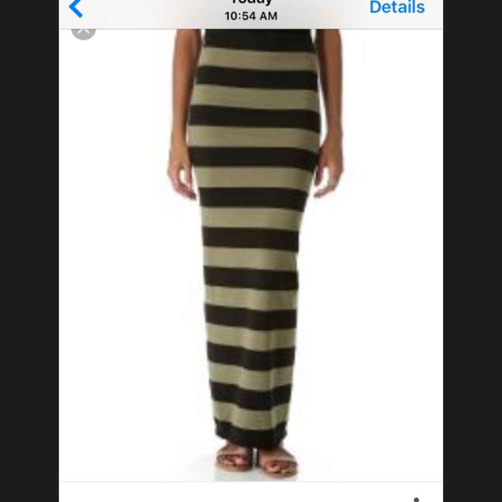 Free People striped column skirt Size Small