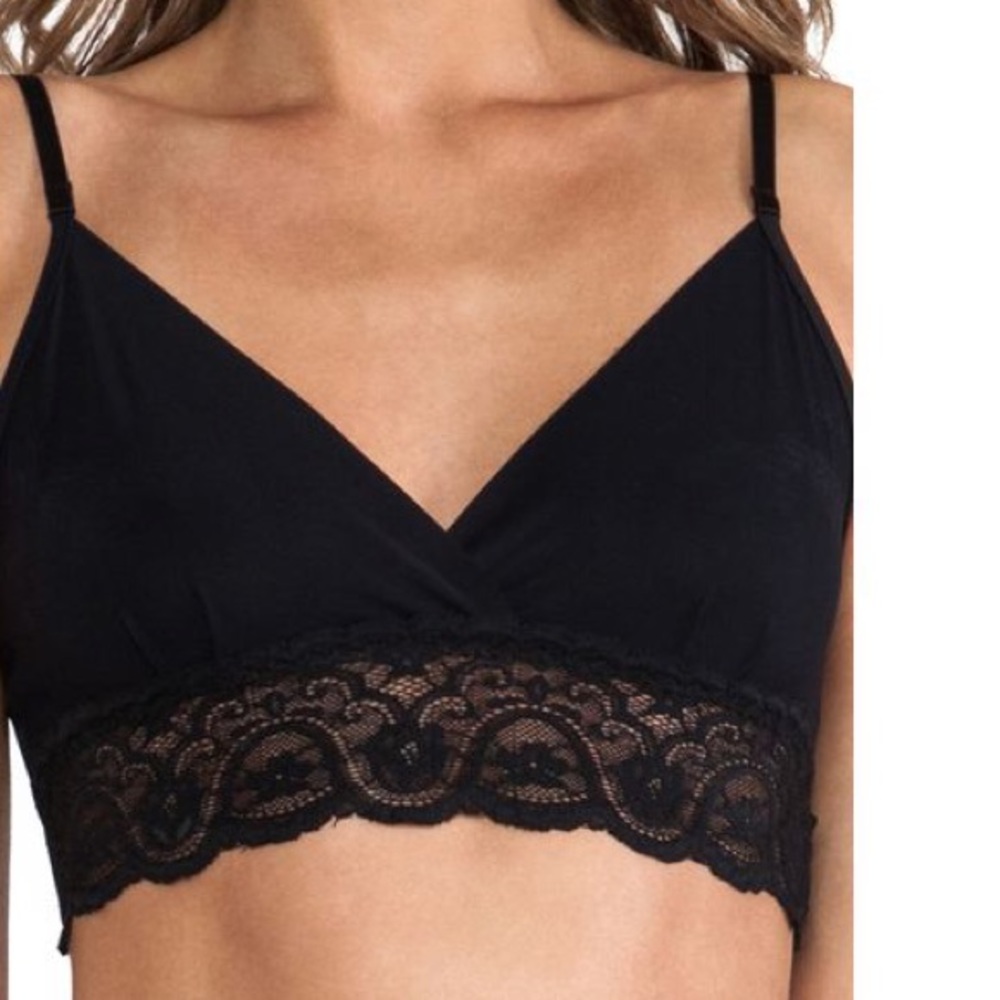Commando Black Lace Tulip Bralette