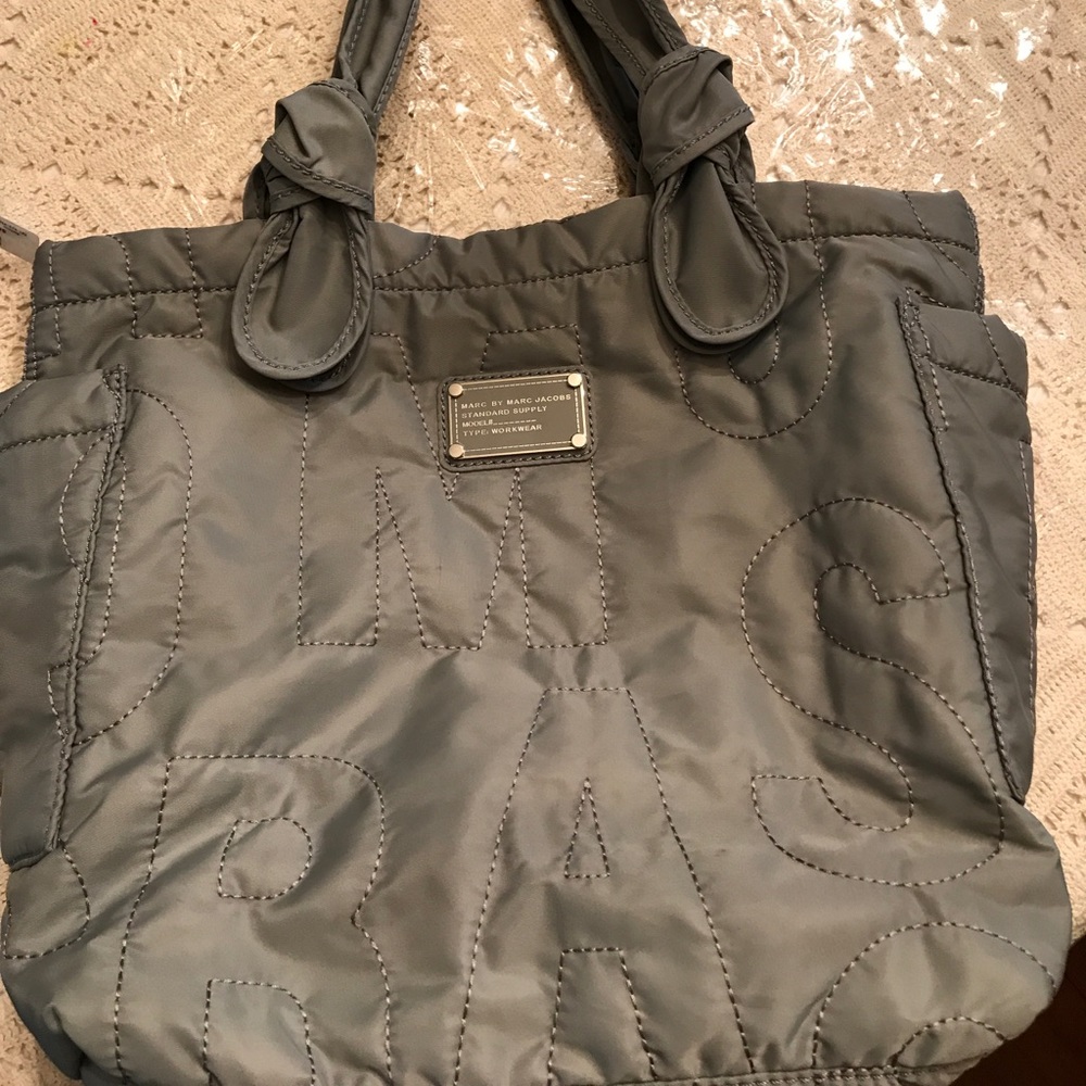 Grey nylon Marc Jacobs small tote