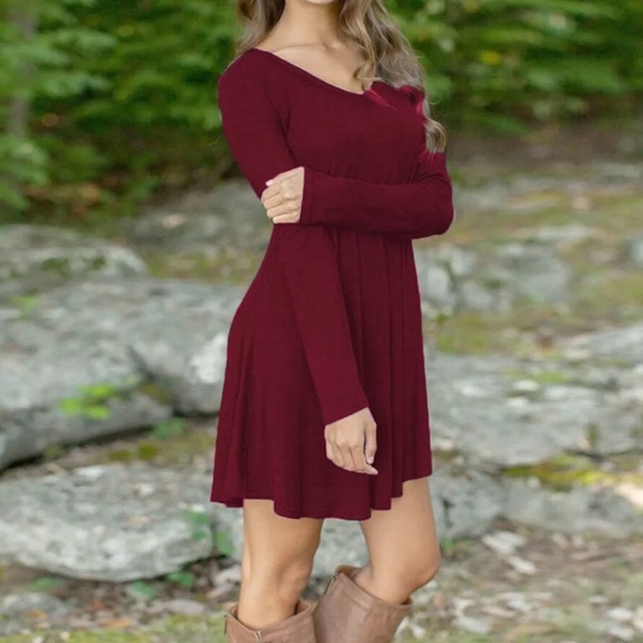 🎉Last One! Navy XL! Long Sleeve Dress! - Picture 3 of 7