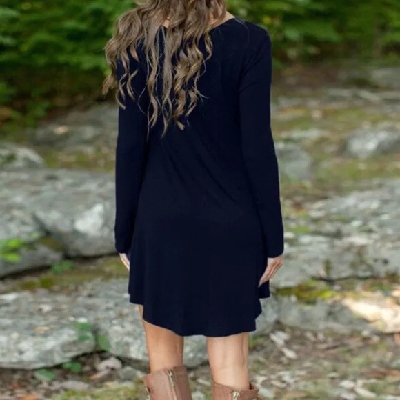 🎉Last One! Navy XL! Long Sleeve Dress! - Picture 5 of 7