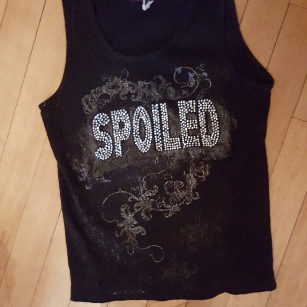 Black tank top
