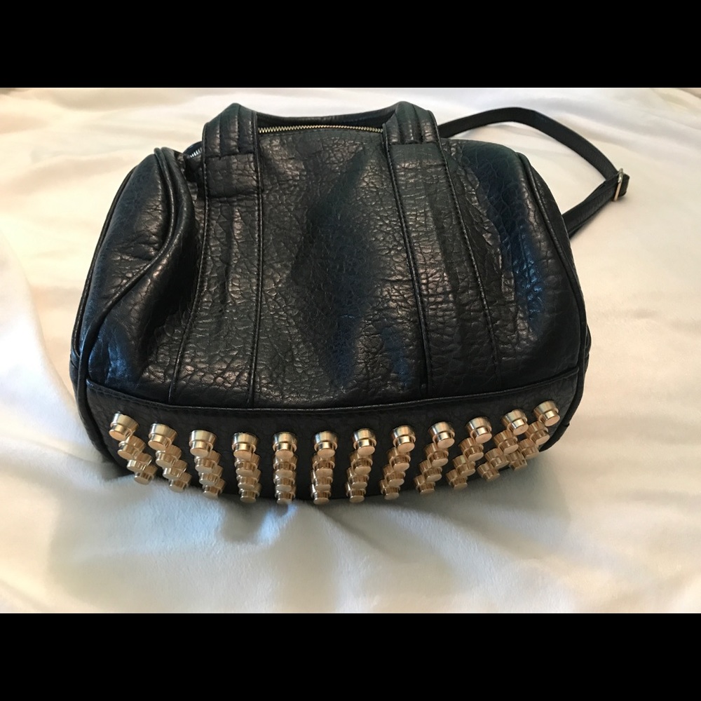 Brandy Melville Black Studded Bottom Bag
