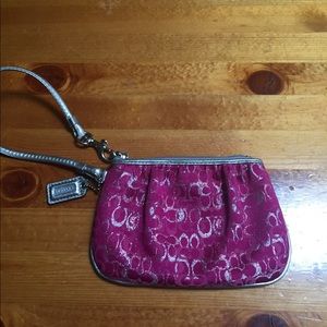Coach Pink Wristlet