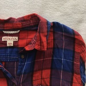 Blue and red Flannel