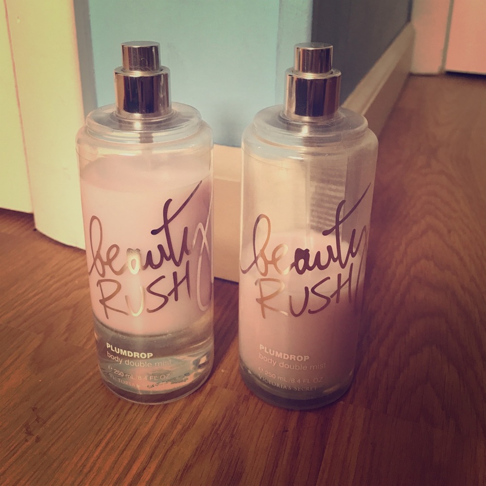 PINK beauty rush plumdrop body double mist!