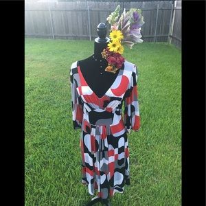 Gorgeous Geometric Print long sleeve dress