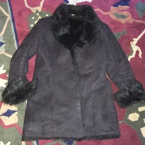 Penny Lane Black Shearling Coat