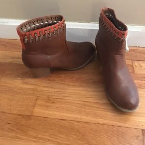 Brown booties