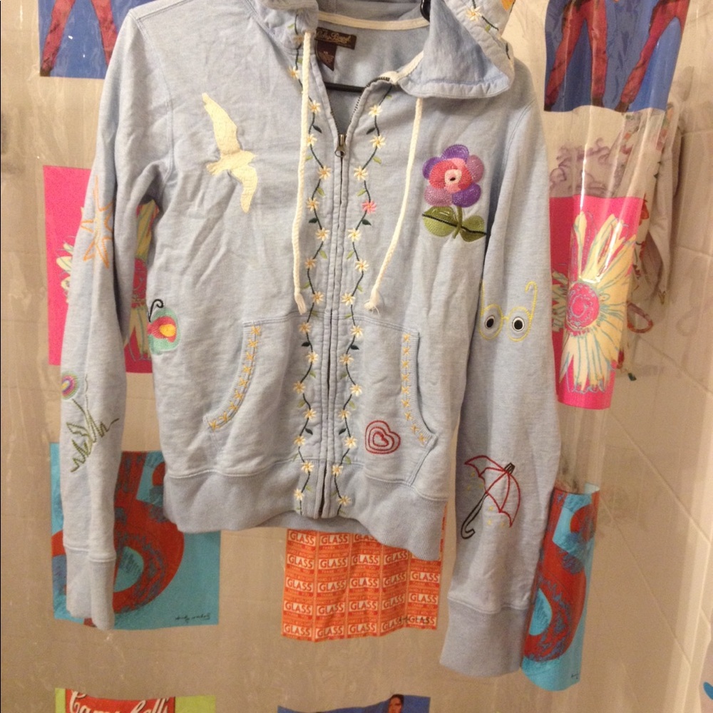 Lucky brand embroidered hoodie!