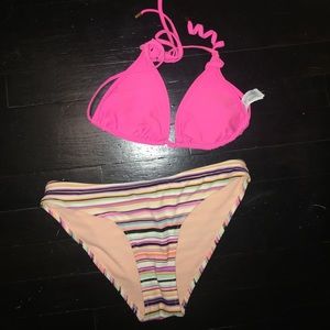 two piece swimming suit