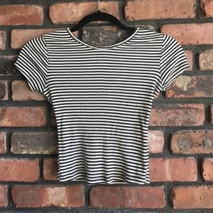 OS Striped cropped tee from Brandy Melville