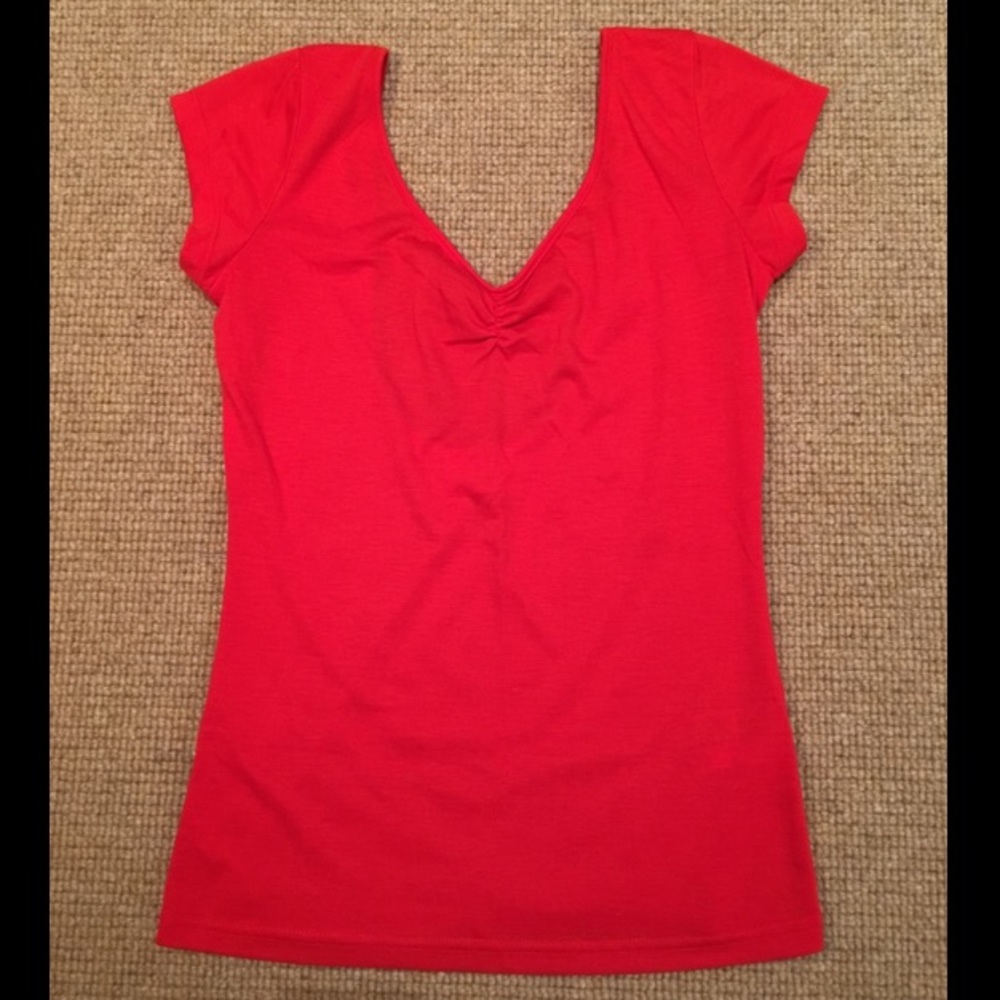 Red Ballet Back T-Shirt from Urban Outfitters