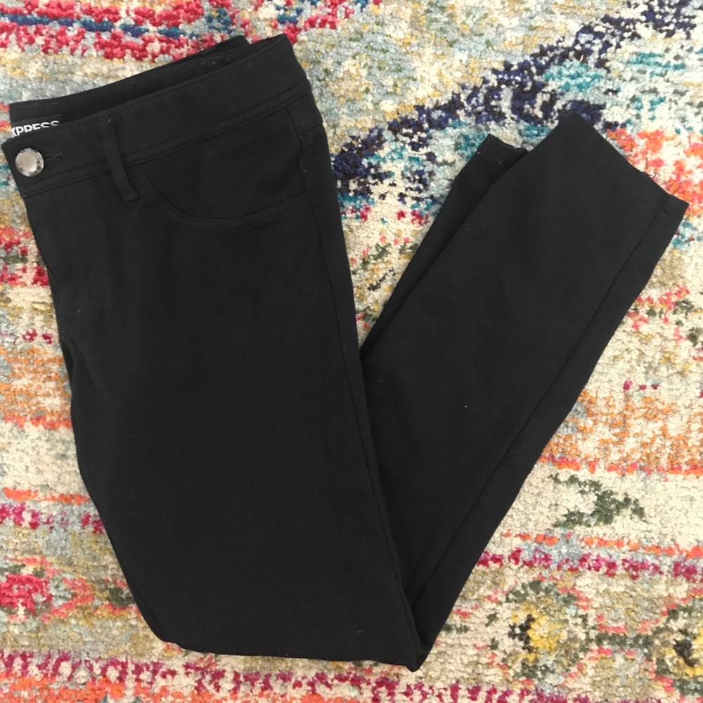 Express, black jeggings