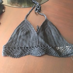 S/M Crotchet Halter top from Nasty Gal