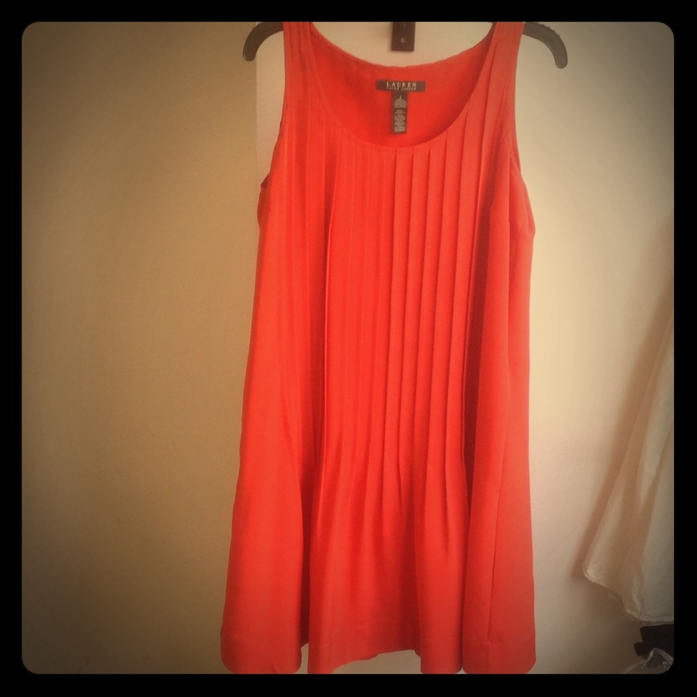 Ralph Lauren Pleated Shift Dress Size 2