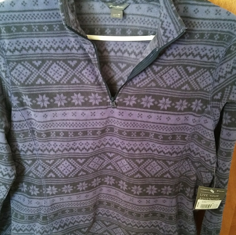 New Eddie Bauer soft half zip fleece